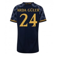 Camiseta Real Madrid Arda Guler #24 Segunda Equipación Replica 2023-24 para mujer mangas cortas